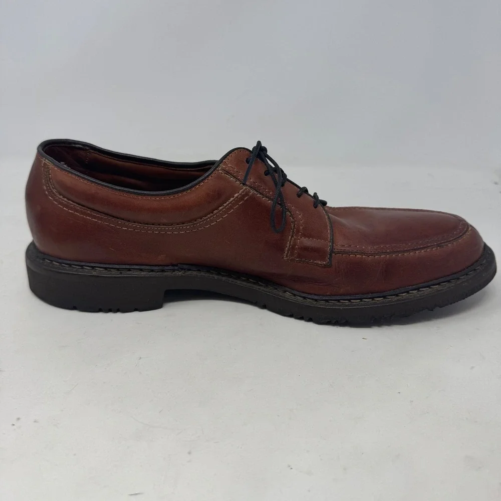 Allen Edmonds Wilbert Brown Leather Split Toe Derby Shoes Mens 11.5 B 1951